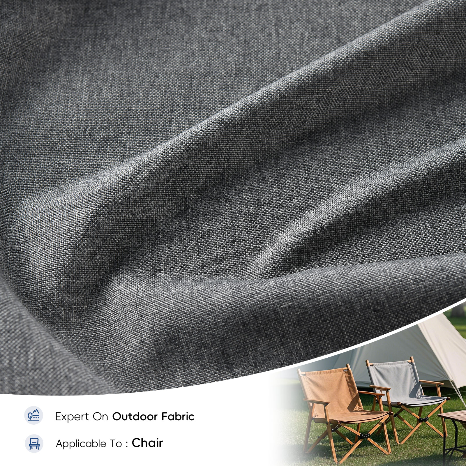 600D PVC Polyester Oxford Chair Fabric Grey